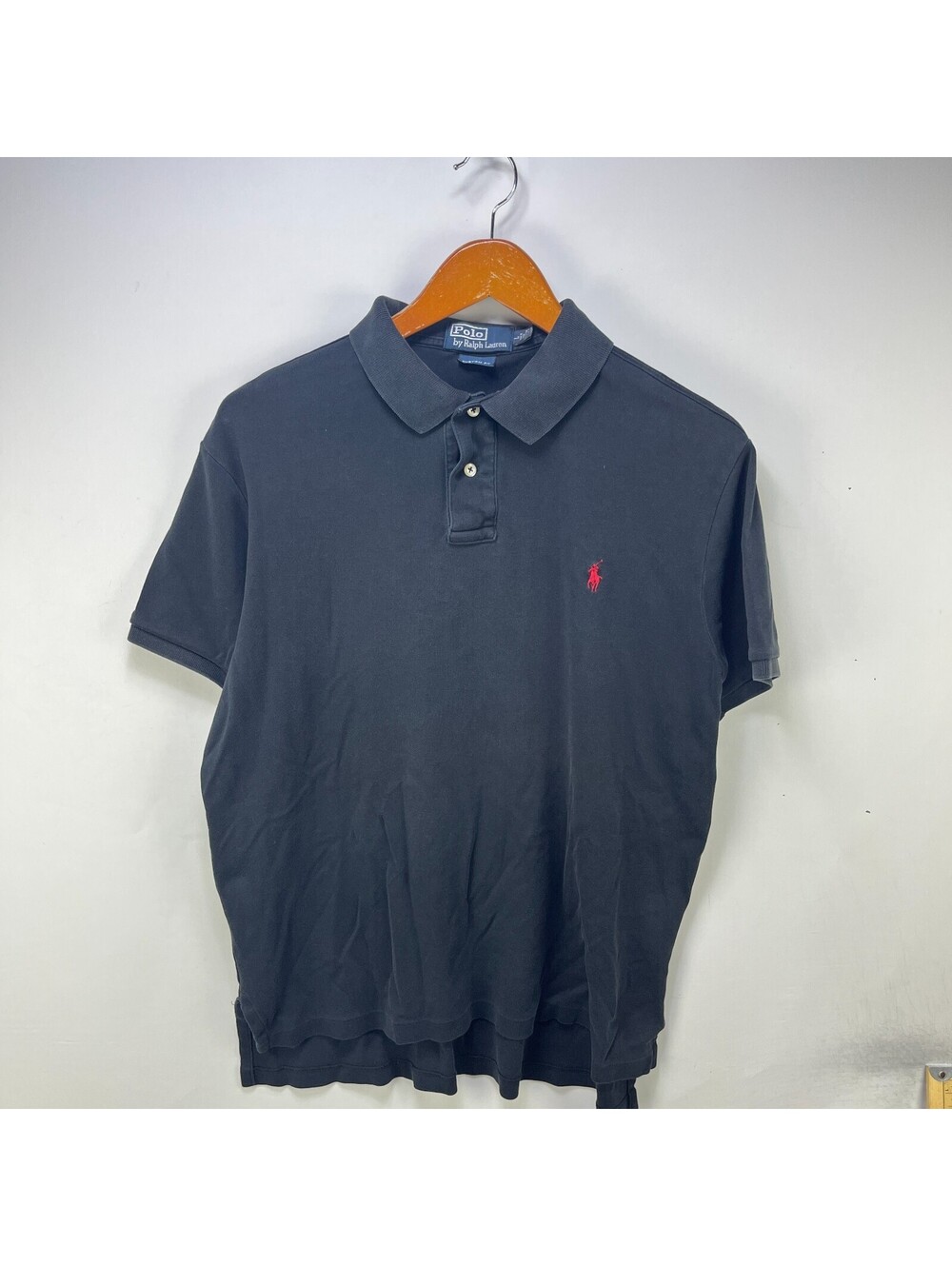 Vintage Polo Ralph Lauren Black Small Pony Shirt Large